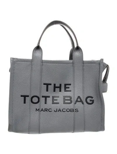 Pre-owned Marc Jacobs Leather Tote In Gray