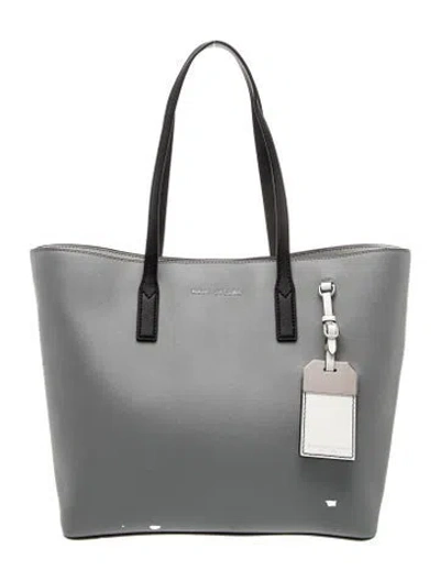 Pre-owned Marc Jacobs Leather Tote In Gray
