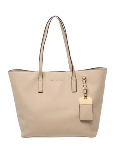 Pre-owned Marc Jacobs Leather Tote In Neutral