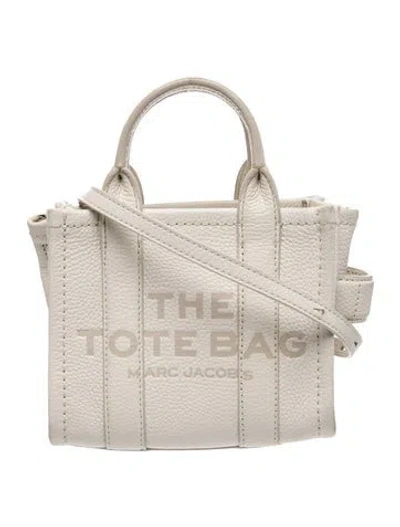 Pre-owned Marc Jacobs Leather Tote In Neutral