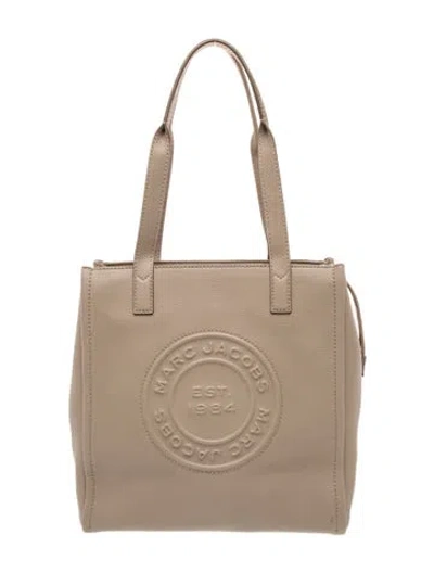 Pre-owned Marc Jacobs Leather Tote In Neutral