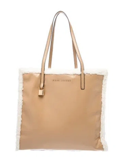 Pre-owned Marc Jacobs Leather Tote In Neutral
