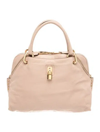 Pre-owned Marc Jacobs Leather Tote In Neutrals