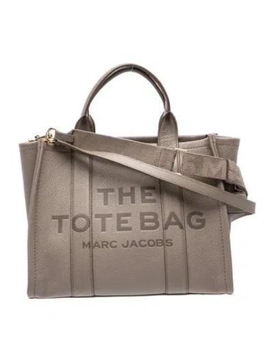 Pre-owned Marc Jacobs Leather Tote In Neutrals