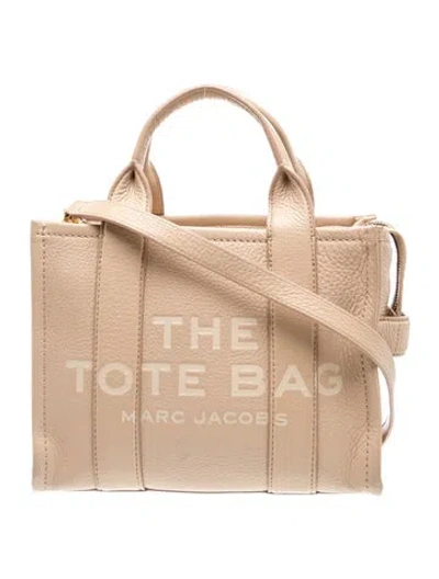 Pre-owned Marc Jacobs Leather Tote In Neutrals