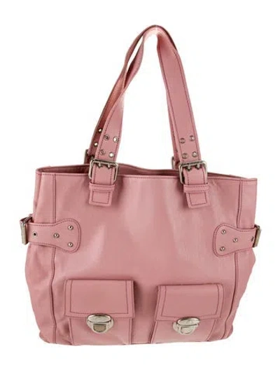 Pre-owned Marc Jacobs Leather Tote In Pink