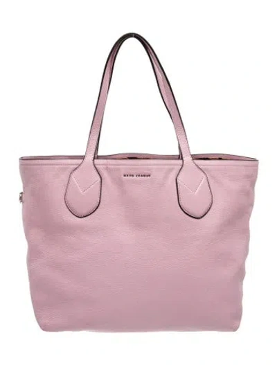 Pre-owned Marc Jacobs Leather Tote In Pink