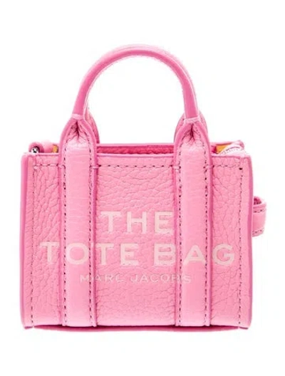 Pre-owned Marc Jacobs Leather Tote In Pink