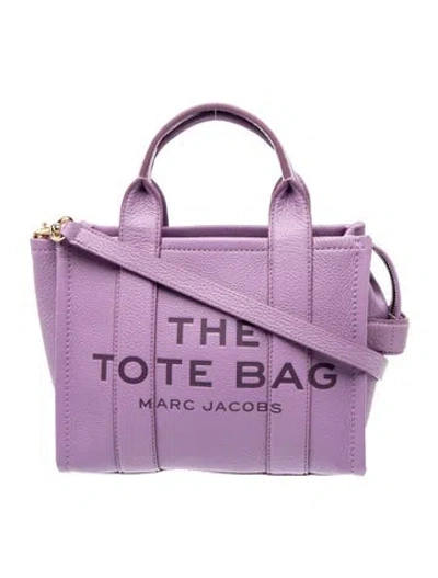 Pre-owned Marc Jacobs Leather Tote In Purple