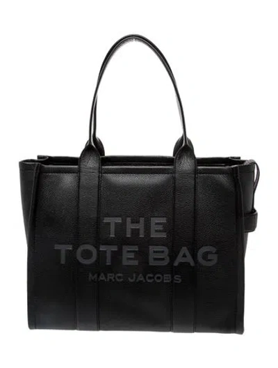 Pre-owned Marc Jacobs Leather Tote W/ Tags In Black