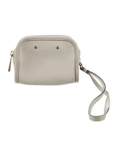 Pre-owned Marc Jacobs Leather Travel Pouch In Neutral