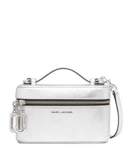 Marc Jacobs Leather Vanity Bag In Silver