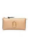 Marc Jacobs Leather Wallet Bag, Camel Color In Brown