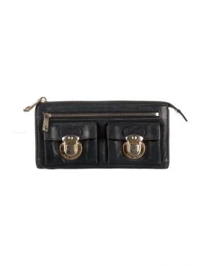 Pre-owned Marc Jacobs Leather Wallet In Black
