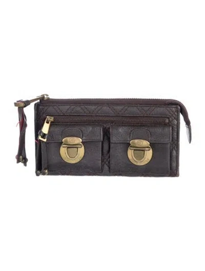 Pre-owned Marc Jacobs Leather Wallet In Black