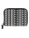 Marc Jacobs The Monogram Zip-around Wallet In Black