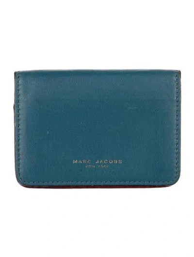 Pre-owned Marc Jacobs Leather Wallet In Blue