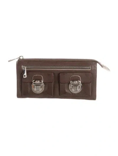 Pre-owned Marc Jacobs Leather Wallet In Brown