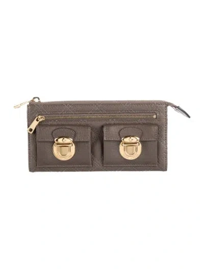 Pre-owned Marc Jacobs Leather Wallet In Brown