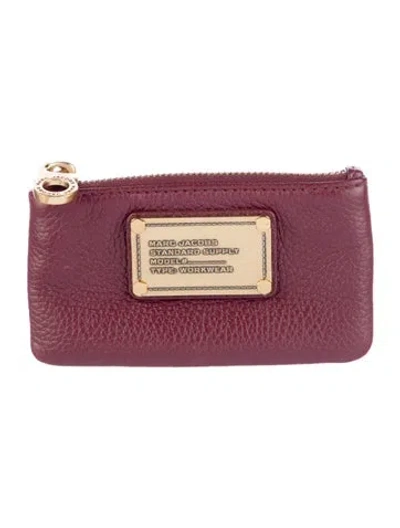 Pre-owned Marc Jacobs Leather Wallet In Burgundy