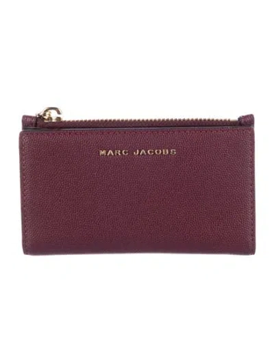 Pre-owned Marc Jacobs Leather Wallet In Burgundy