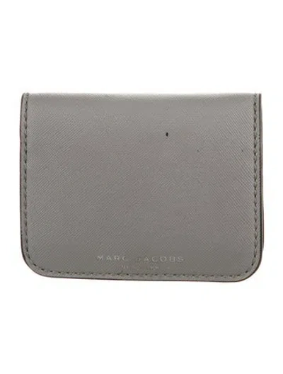Pre-owned Marc Jacobs Leather Wallet In Gray