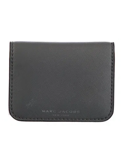 Pre-owned Marc Jacobs Leather Wallet In Gray