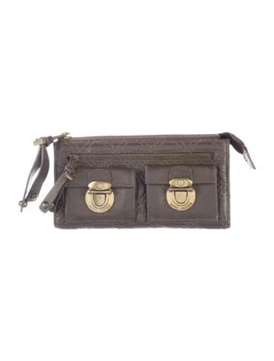 Pre-owned Marc Jacobs Leather Wallet In Green