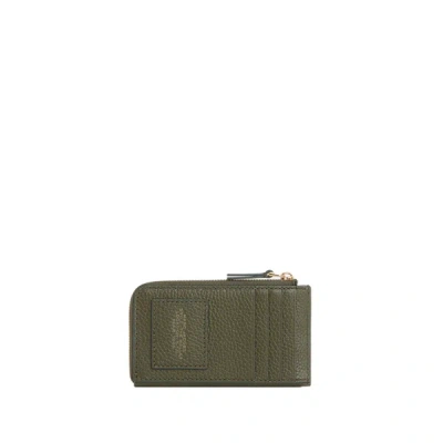 Marc Jacobs Leather Wallet In Green