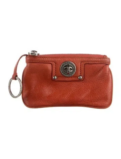 Pre-owned Marc Jacobs Leather Wallet In Orange