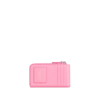 Marc Jacobs Leather Wallet In Pink