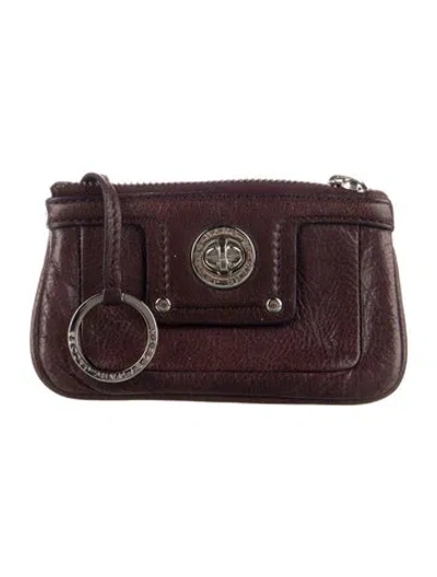 Pre-owned Marc Jacobs Leather Wallet In Purple