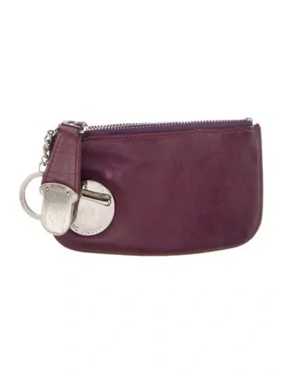 Pre-owned Marc Jacobs Leather Wallet In Purple