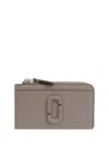 Marc Jacobs Gray 'the Covered J Marc Top Zip Multi' Wallet In Grigio