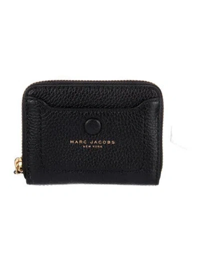 Pre-owned Marc Jacobs Leather Wallet W/ Tags In Black
