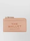 Marc Jacobs Leather Wallet With Logo Print And Zip