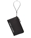 Marc Jacobs Leather Wristlet In Black