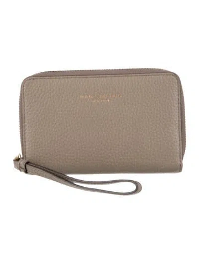 Pre-owned Marc Jacobs Leather Wristlet In Neutrals