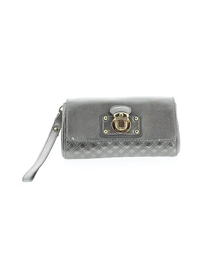 Pre-owned Marc Jacobs Leather Wristlet In Silver