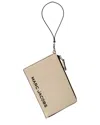 Shop Marc Jacobs Leather Wristlet In White