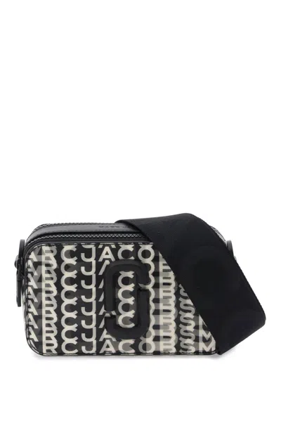 Marc Jacobs Lenticular Effect The Snapshot Zipped Bag In Black/white