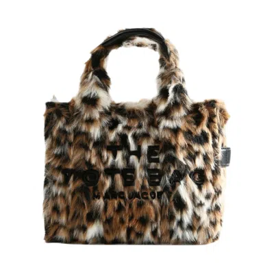 Pre-owned Marc Jacobs Leopard Fur Small Tote Bag 'brown' | Women's Size Onesize