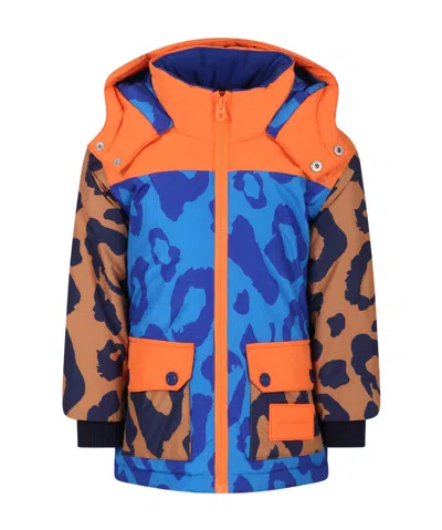 Marc Jacobs Leopard Print Jacket In Blue
