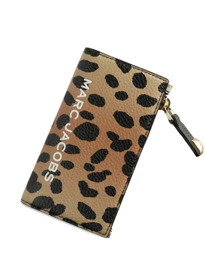 Marc Jacobs Leopard-print Zip-fastening Wallet In Animal Print