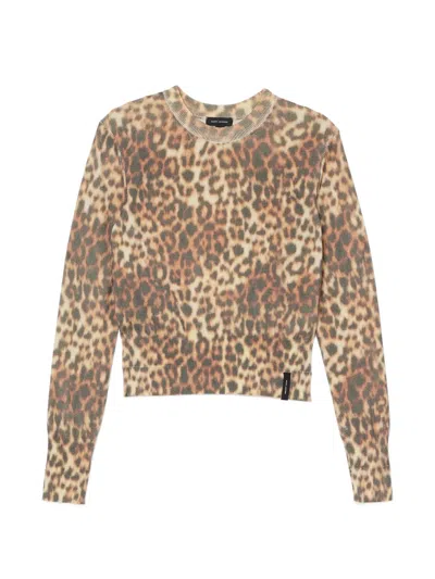 MARC JACOBS LEOPARD-PRINT SWEATER