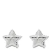 Marc Jacobs Light Antique Silver Balloon Star Earrings In Metallic