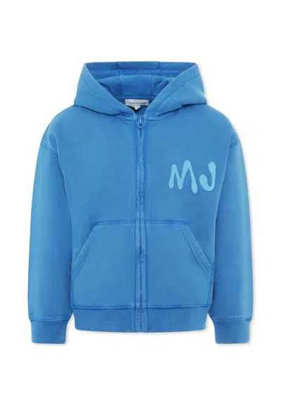 MARC JACOBS LIGHT BLUE SWEATSHIRT FOR BOY WITH LOGO
