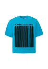 Marc Jacobs Light Blue T-shirt For Boy With Logo In Blue