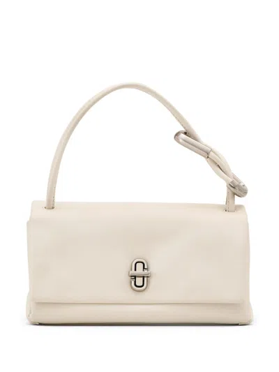 Marc Jacobs The Dual Bag Mini Leather Handbag In Cloud White