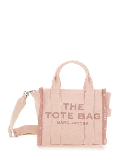 Marc Jacobs Light Pink Jacquard Small Tote Bag